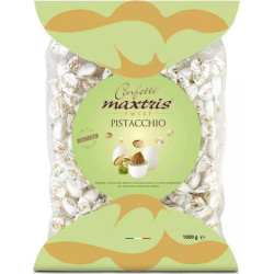 Twist Maxtris Pistacchio confetti bianchi incartati in busta da 1 Kg