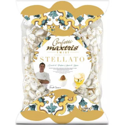 Twist Maxtris Stellato Concerto di Limoni confetti bianchi incartati in busta da 1 Kg