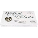 25 Anni di Felicità Nozze D'Argento Crispo confetti argento con mandorla naturale
