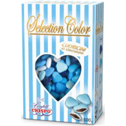 Confetti Cuoricini Mignon Selection Color Celeste da 500 g di Crispo
