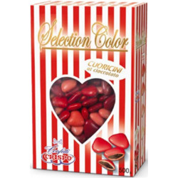 Selection Color Cuoricini Mignon Rosso Crispo 500 g confetti rossi sfumati