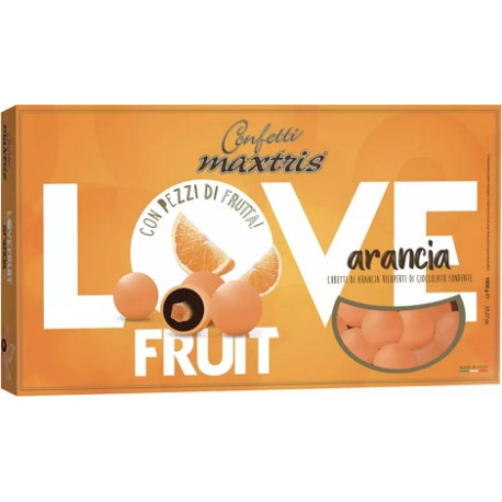 Love Fruit Arancia confetti arancioni tondi alla frutta Maxtris 1 Kg