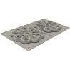 Bliss o Fiore prezioso Silikomart: stampo decorativo in silicone grigio Bliss o Fiore prezioso Silikomart: stampo decorativo in silicone grigio