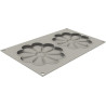 Bliss o Fiore prezioso Silikomart: stampo decorativo in silicone grigio Bliss o Fiore prezioso Silikomart: stampo decorativo in silicone grigio