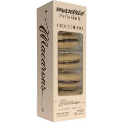 Macarons Maxtris Marrone gusto Cacao in confezione da 5 macarons