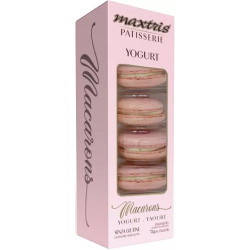 Macarons Maxtris Rosa gusto Yogurt in confezione da 5 macarons