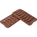 Choco Spoon Silikomart; stampo in silicone per 7 cucchiaini da caffè in cioccolato