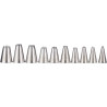 Set 10 cornetti stella francese in acciaio inox dal diametro 4 a 18 mm Decora Set 10 cornetti stella francese in acciaio inox dal diametro 4 a 18 mm Decora
