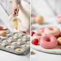 Teglia Donuts per ciambelline da 7 cm in acciaio antiaderente Decora