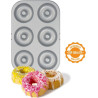 Teglia Donuts per ciambelle da 7,5 cm in acciaio antiaderente Decora