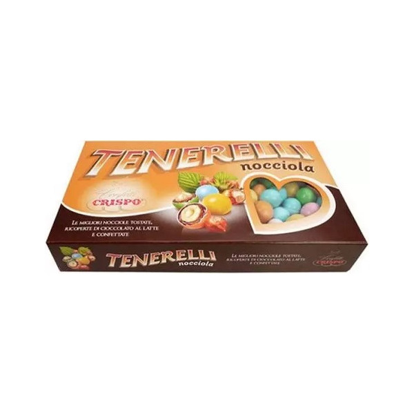 Tenerelli Assortiti confetti colorati tondi alla nocciola Crispo 1 Kg