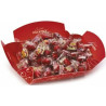 Vassoio Mix Frutta Rosso confetti rossi Maxtris incartati da 500 g Vassoio Mix Frutta Rosso confetti rossi Maxtris incartati da 500 g