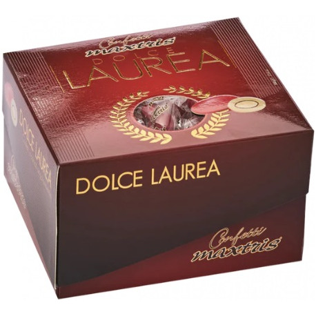Dolce Laurea Rossi 500 g confettati rossi Maxtris incartati singolarmente in vassoio da 500 g