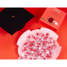 Vassoio Dolce Laurea Maxtris Rosso confetti rossi incartati 500 g Vassoio Dolce Laurea Maxtris Rosso confetti rossi incartati 500 g