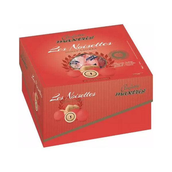 Vassoio Dolce Laurea Les Noisettes Rosso confetti rossi Maxtris 500 g
