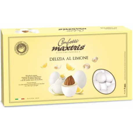 Maxtris Delizia al Limone confetti bianchi 1Kg ideali per confettata