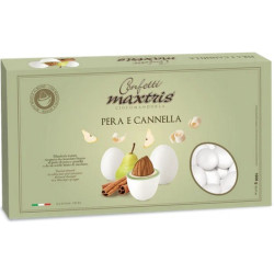 Maxtris Pera e Cannella confetti bianchi 1Kg ideali per confettata