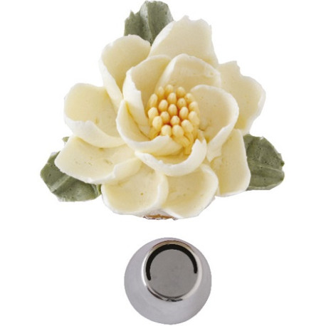 Cornetto Petalo Grande n 4 per fiori 3D diretti in acciaio inox Ø 3,7 x 4 cm da Decora