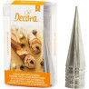 Set 8 formine coni normali in acciaio inox ø4xh12 cm da Decora Set 8 formine coni normali in acciaio inox ø4xh12 cm da Decora