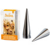 Set 8 formine coni normali in acciaio inox ø4xh12 cm da Decora Set 8 formine coni normali in acciaio inox ø4xh12 cm da Decora
