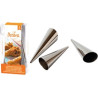 Set 8 formine coni mignon in acciaio inox ø2,5xh8 cm da Decora Set 8 formine coni mignon in acciaio inox ø2,5xh8 cm da Decora