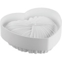 Lovely 1200 Silikomart: stampo in silicone bianco cuore intrecciato di 182x173xh68 mm con cutter