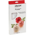 Rosa 145 Silikomart: stampo in silicone bianco per 6 rose di ø7xh5,5 cm