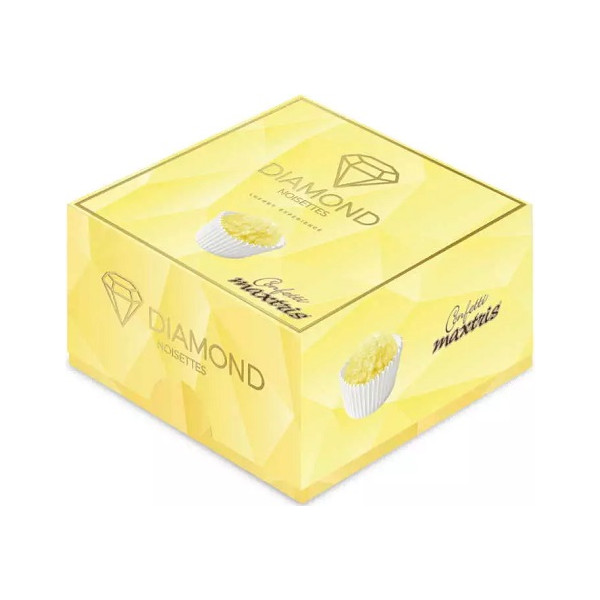 Vassoio Diamond Noisettes Giallo Maxtris confetti gialli 500 g