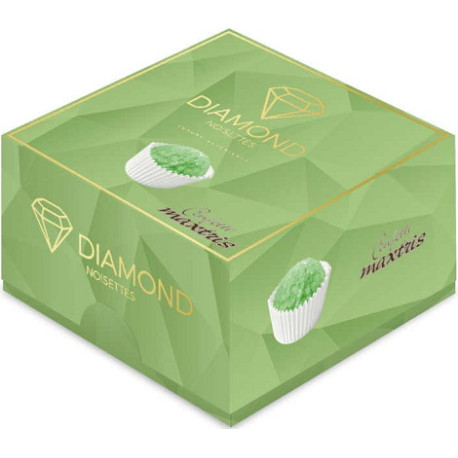 Vassoio Diamond Noisettes Verde Maxtris confetti verdi 500 g Vassoio Diamond Noisettes Verde Maxtris confetti verdi 500 g
