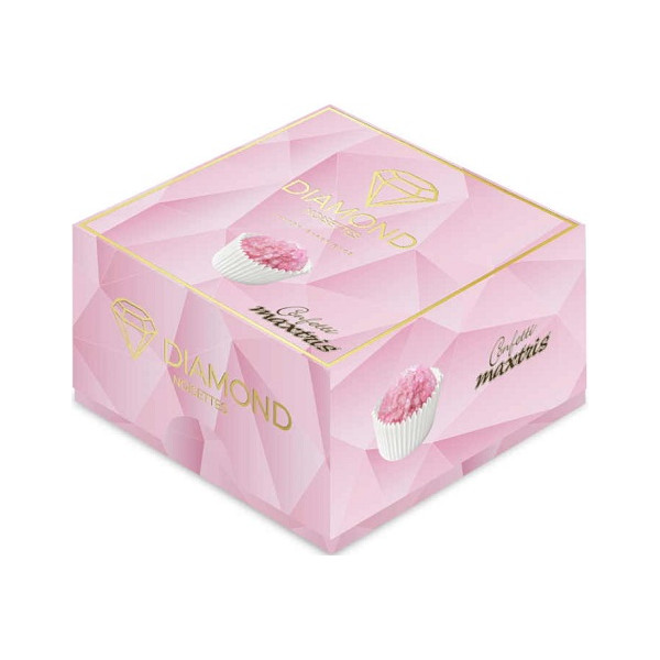 Vassoio Diamond Noisettes Rosa Maxtris confetti rosa 500 g