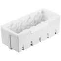 Kit Woody 1100 o Catasta di legna 24x10 cm h 8 cm in silicone bianco con supporto in plastica da Silikomart