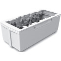 Foret Silikomart 2 stampi silicone grigio con supporto in plastica per pila di tronchi di legna 24x10xh8,2 cm