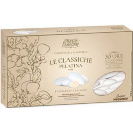 Pelatina Super Bianca confetti bianchi Maxtris a mandorla 1 kg Pelatina Super Bianca confetti bianchi Maxtris a mandorla 1 kg