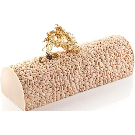 Coffee Buche Silikomart kit stampo per semifreddi tronchetto chicchi di caffè Coffee Buche Silikomart kit stampo per semifreddi tronchetto chicchi di caffè
