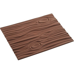 Magic Wood Mat Silikomart: Tappeto in Silicone Professionale Effetto Legno per Decoro Pasticceria (250x185xh6 mm)