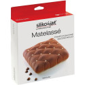 Matelassé Silikomart stampo silicone torta trapunta quadrata da 16 cm