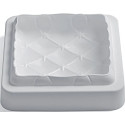 Matelassé Silikomart stampo silicone torta trapunta quadrata 16 cm
