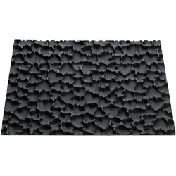 Tex08 Love Silikomart – Tappetino Decorativo in Silicone per Decori Cuori, 25×18,5×H0,6 cm