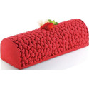 Love Buche Silikomart – Kit Stampo in Silicone con Tappetino per Semifreddi Tronchetto con Decoro Cuori