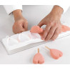 Stampo Mini Heart-IC da Silikomart, set 2 Stampi mini gelati Cuore Mini o + 2 Vassoi + 100 bastoncini Stecco in legno Stampo Mini Heart-IC da Silikomart, set 2 Stampi mini gelati Cuore Mini o + 2 Vassoi + 100 bastoncini Stecco in legno