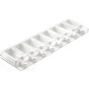 Set 2 Stampi mini Gelati Chic in silicone Top White + 2 vassoi in ABS + 100 Set 2 Stampi mini Gelati Chic in silicone Top White + 2 vassoi in ABS + 100