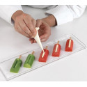 Stampo Gelato Mini Chic Silikomart GEL05M – 2 Stampi in Silicone + 2 vassoi 12×40cm + 100 Mini Stecco