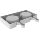 Gel 19 Round 3D Silikomart kit 2 stampi gelato Easy Cream 3D in silicone e 50 stecchi