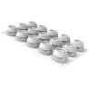 Givré 30 Silikomart o stampo brina in silicone bianco diametro 4xh3 cm