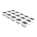 Givré 30 Silikomart o stampo brina in silicone bianco diametro 4xh3 cm