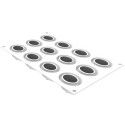 Nebula 30 Silikomart stampo in silicone bianco 5,1x3,7xh3,2 cm