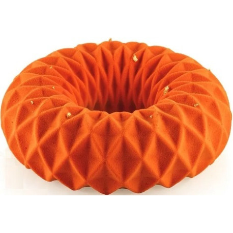 Kaleido 110 Silikomart stampo ciambella in silicone per torta da 19xh6 cm, decorata con intreccio geometrico Kaleido 110 Silikomart stampo ciambella in silicone per torta da 19xh6 cm, decorata con intreccio geometrico