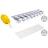 Set gelato Mini Magnum Wave Silikomart Classic : 2 stampi + 2 vassoi + 100 bastoncini stecco in legno di faggio Set gelato Mini Magnum Wave Silikomart Classic : 2 stampi + 2 vassoi + 100 bastoncini stecco in legno di faggio