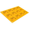 Granchio 6 Silikomart stampo per 12 granchi in silicone giallo Linea Naturae Granchio 6 Silikomart stampo per 12 granchi in silicone giallo Linea Naturae