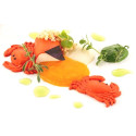Granchio 6 Silikomart stampo per 12 granchi in silicone giallo Linea Naturae